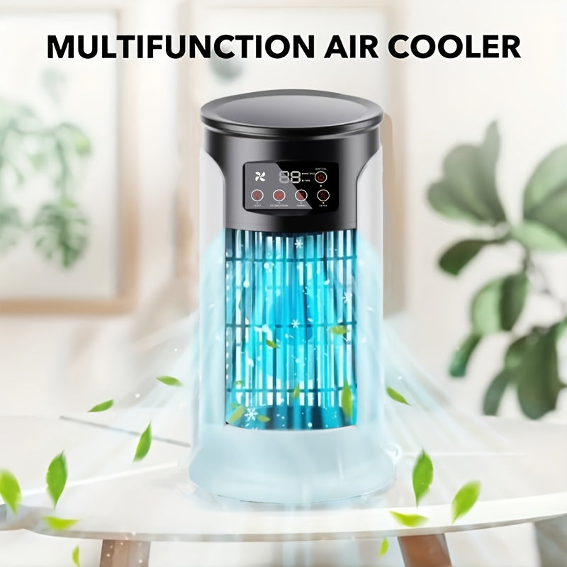 Portable Air Conditioner with 3-in-1 Function Cooler, Humidifier and Cooling Fan, Fashionable for Today's Times, Ideal Gift