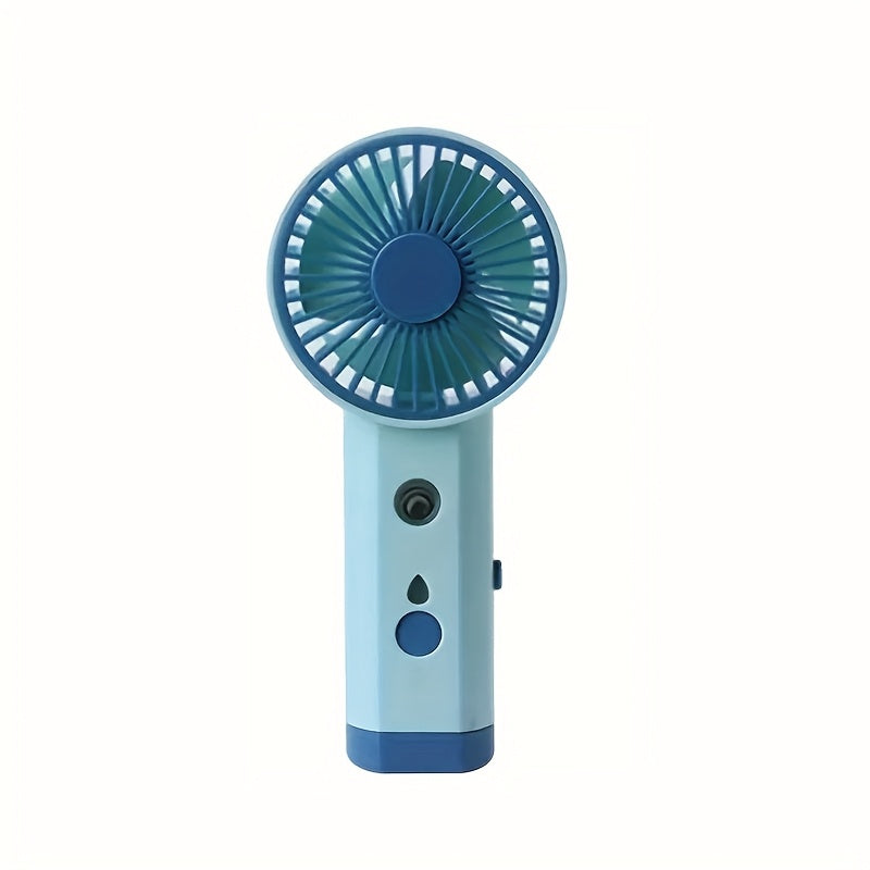 2/1pc Rechargeable Handheld Mist Fan with USB Charging, Portable Mini Cooling Fan with Water Spray Function, Lightweight And Quiet for Indoor & Outdoor Use, Handheld Fan