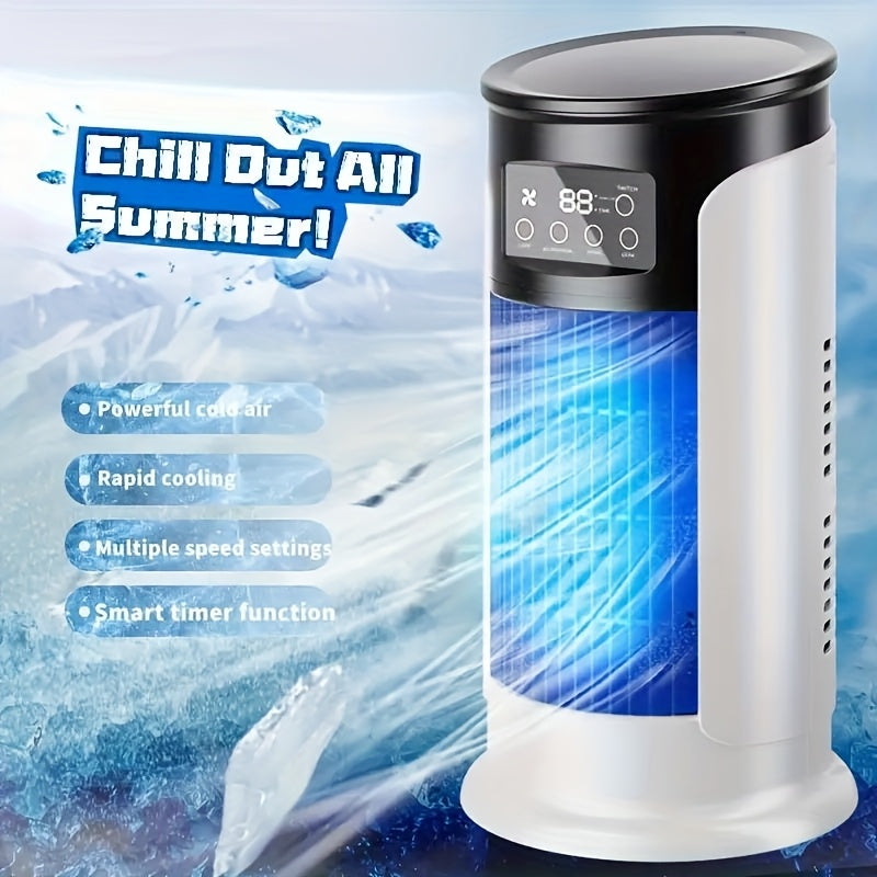 Portable Air Conditioner with 3-in-1 Function Cooler, Humidifier and Cooling Fan, Fashionable for Today's Times, Ideal Gift