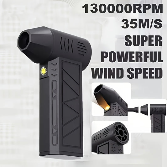 Super Powerful Handheld Fan 130000 RPM, USB Rechargeable, Multi-purpose for Dust Removal, Snow Removal, Barbecue, Pet Hair And Air Inflating