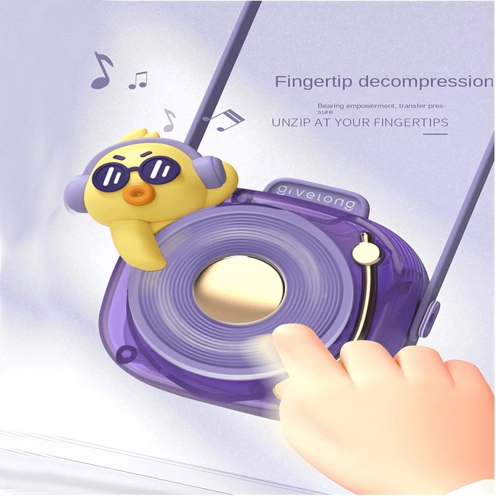 Cute Lazy Hanging Neck Fan, Mini Cartoon Outdoor Portable, Rechargeable Lanyard Leafless Small Handheld Fan for Friends