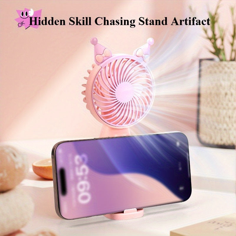 1 New Mini USB Rechargeable Handheld Portable Fan, 3-Speed Adjustable High Wind, Stylish Design, Ultra-Quiet, Suitable for Office, Outdoor, Travel, and Camping, Perfect Gift Choice and Best Companion for Summer Travel
