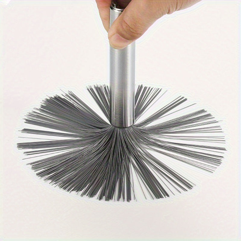 1/2pcs, Multi-purpose Long Handle Hanging Cleaning Brush-stainless Steel Handle, No Power, Ergonomic Design Suitable For Brushed, High Ceiling, Floor-light And Durable Bathroom And Kitchen Cleaning Scrubbing Brush.