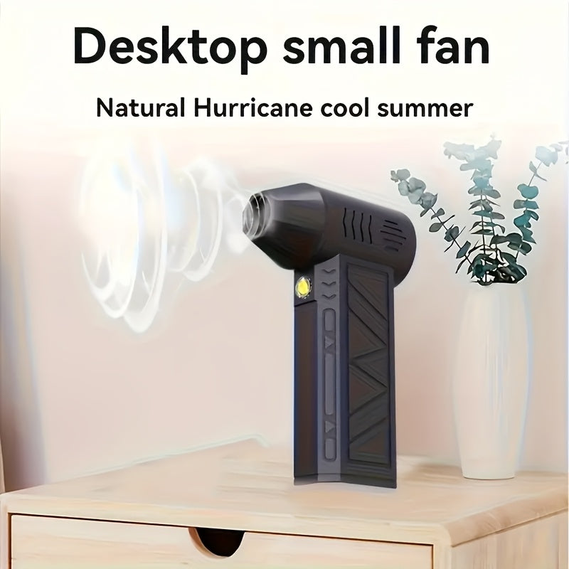 Super Powerful Handheld Fan 130000 RPM, USB Rechargeable, Multi-purpose for Dust Removal, Snow Removal, Barbecue, Pet Hair And Air Inflating