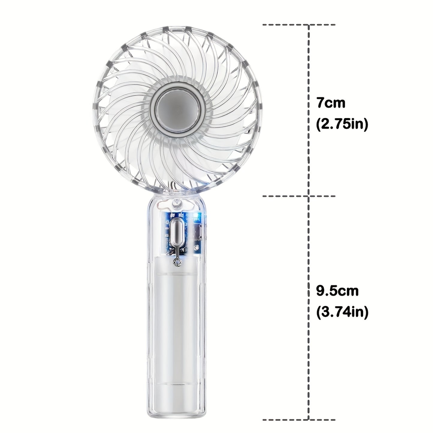 [Portable Fan] Rechargeable Portable Handheld Fan | USB Fan For Travel/Camping/Outdoor, Ideal Gift For Mother's Day, Father's Day, Valentine's Day, Birthday For Men And Women