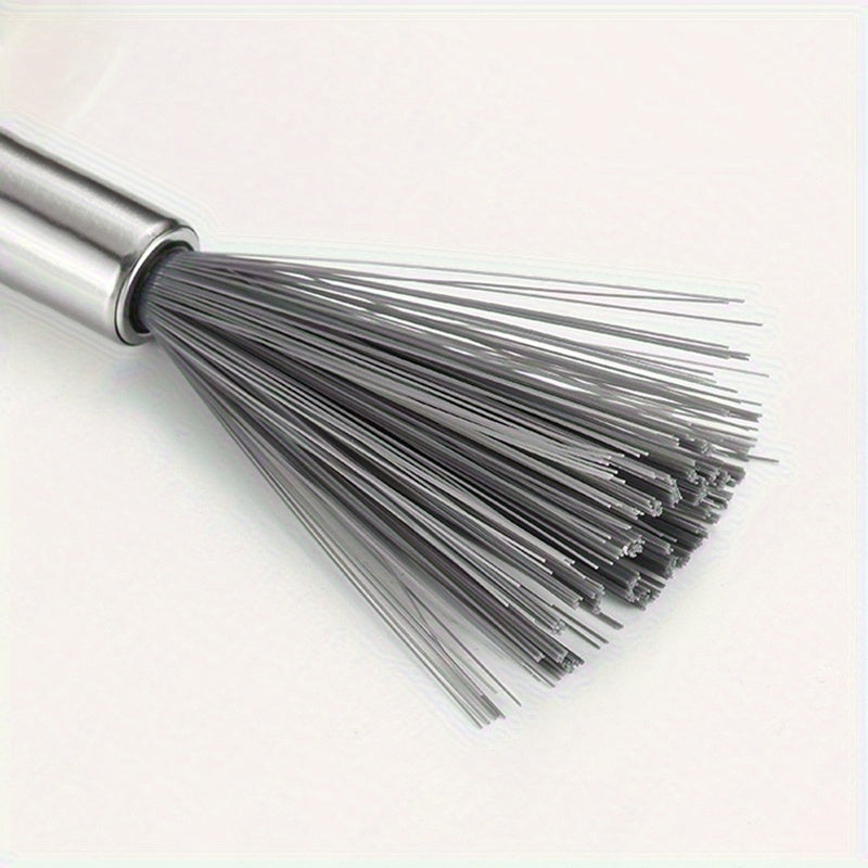 1/2pcs, Multi-purpose Long Handle Hanging Cleaning Brush-stainless Steel Handle, No Power, Ergonomic Design Suitable For Brushed, High Ceiling, Floor-light And Durable Bathroom And Kitchen Cleaning Scrubbing Brush.