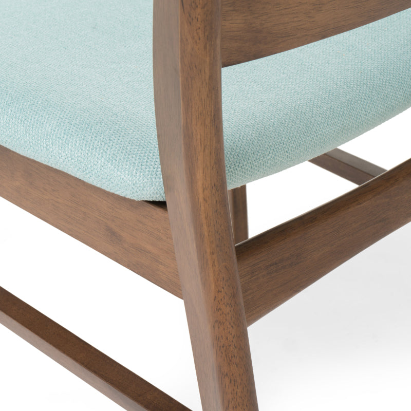 2 Pieces Dining Chairs, Solid Wood, Mint