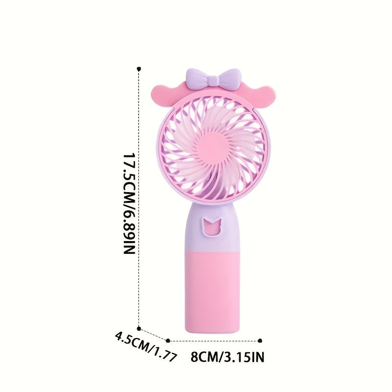 1 New Mini USB Rechargeable Handheld Portable Fan, 3-Speed Adjustable High Wind, Stylish Design, Ultra-Quiet, Suitable for Office, Outdoor, Travel, and Camping, Perfect Gift Choice and Best Companion for Summer Travel