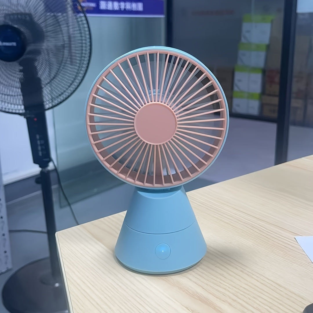 A Desktop Fan. Portable Fan Stand Fan. Portable Fan. USB Charging Is Available, And The Bedroom Fan Is Silent. Suitable For Desks, Camping Trips, Family Offices, Bedrooms, Dormitories, Indoor And Outdoor Summer Gifts, Black/green/blue