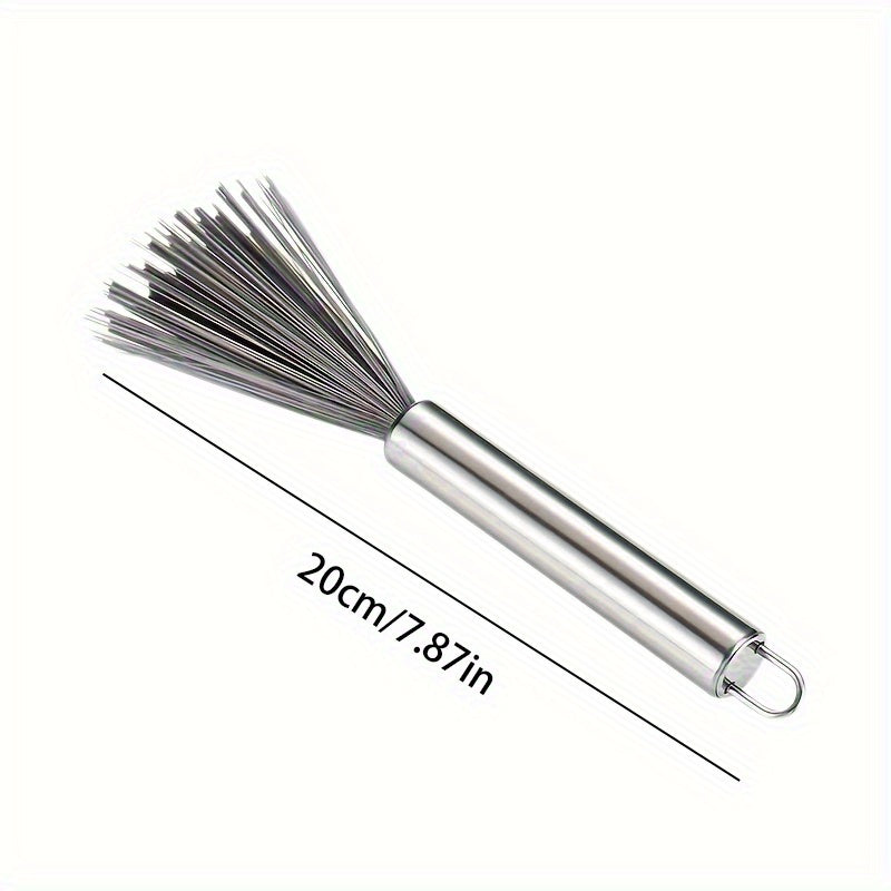 1/2pcs, Multi-purpose Long Handle Hanging Cleaning Brush-stainless Steel Handle, No Power, Ergonomic Design Suitable For Brushed, High Ceiling, Floor-light And Durable Bathroom And Kitchen Cleaning Scrubbing Brush.