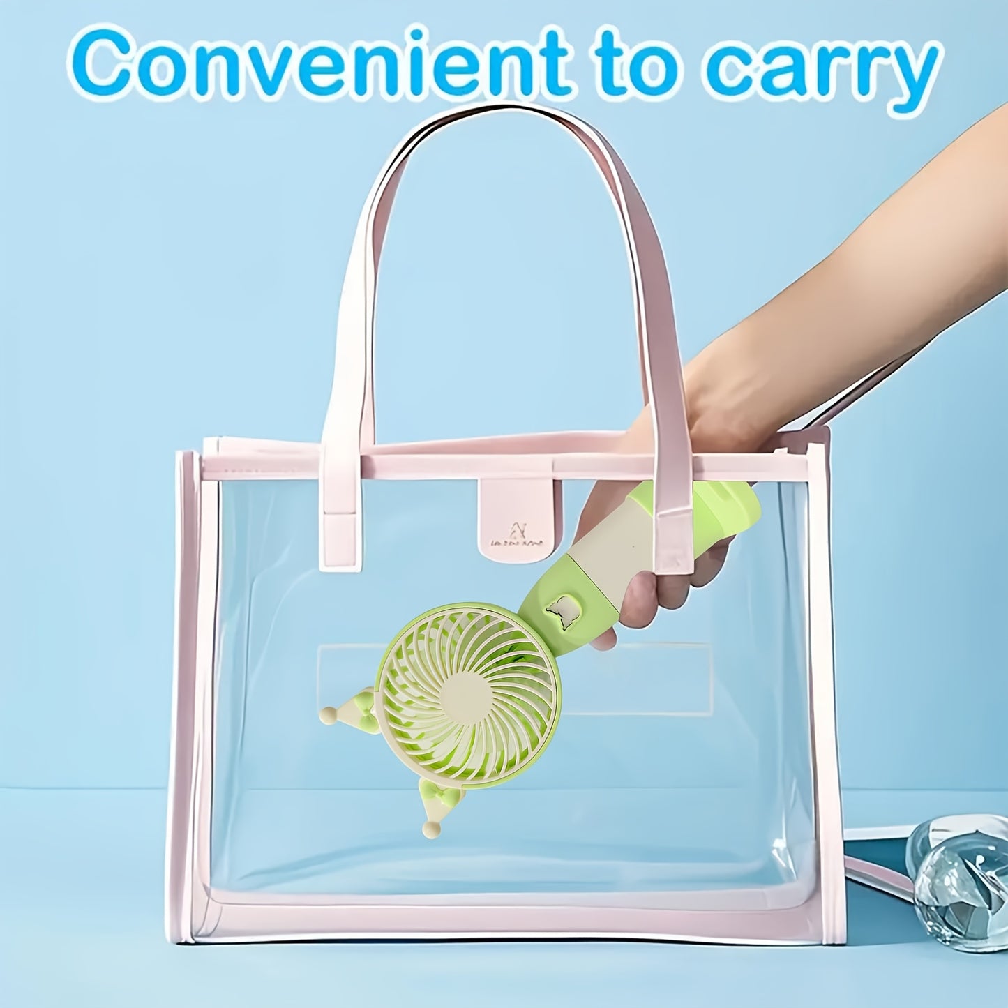 1 New Mini USB Rechargeable Handheld Portable Fan, 3-Speed Adjustable High Wind, Stylish Design, Ultra-Quiet, Suitable for Office, Outdoor, Travel, and Camping, Perfect Gift Choice and Best Companion for Summer Travel