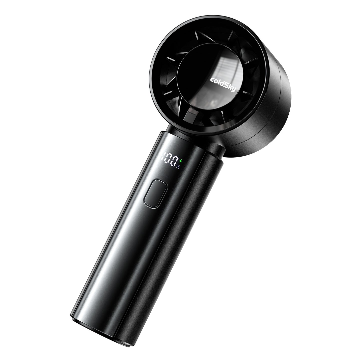 coldSky Portable Mini Fan with Digital Display - 3000mAh Lithium Battery, Ultra-Quiet & Powerful Cooling, 8-Hour Runtime, USB rechargeable, Detachable Lanyard - Ideal for Home, Office, Outdoor & Gifts
