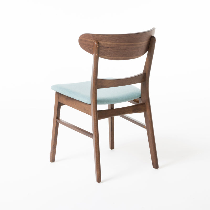 2 Pieces Dining Chairs, Solid Wood, Mint