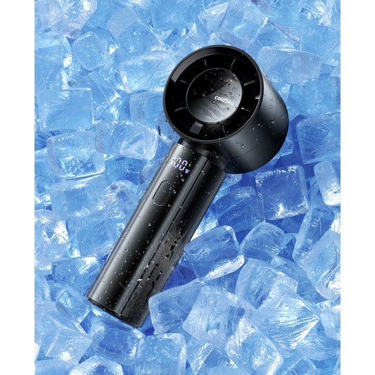 coldSky Portable Mini Fan with Digital Display - 3000mAh Lithium Battery, Ultra-Quiet & Powerful Cooling, 8-Hour Runtime, USB rechargeable, Detachable Lanyard - Ideal for Home, Office, Outdoor & Gifts