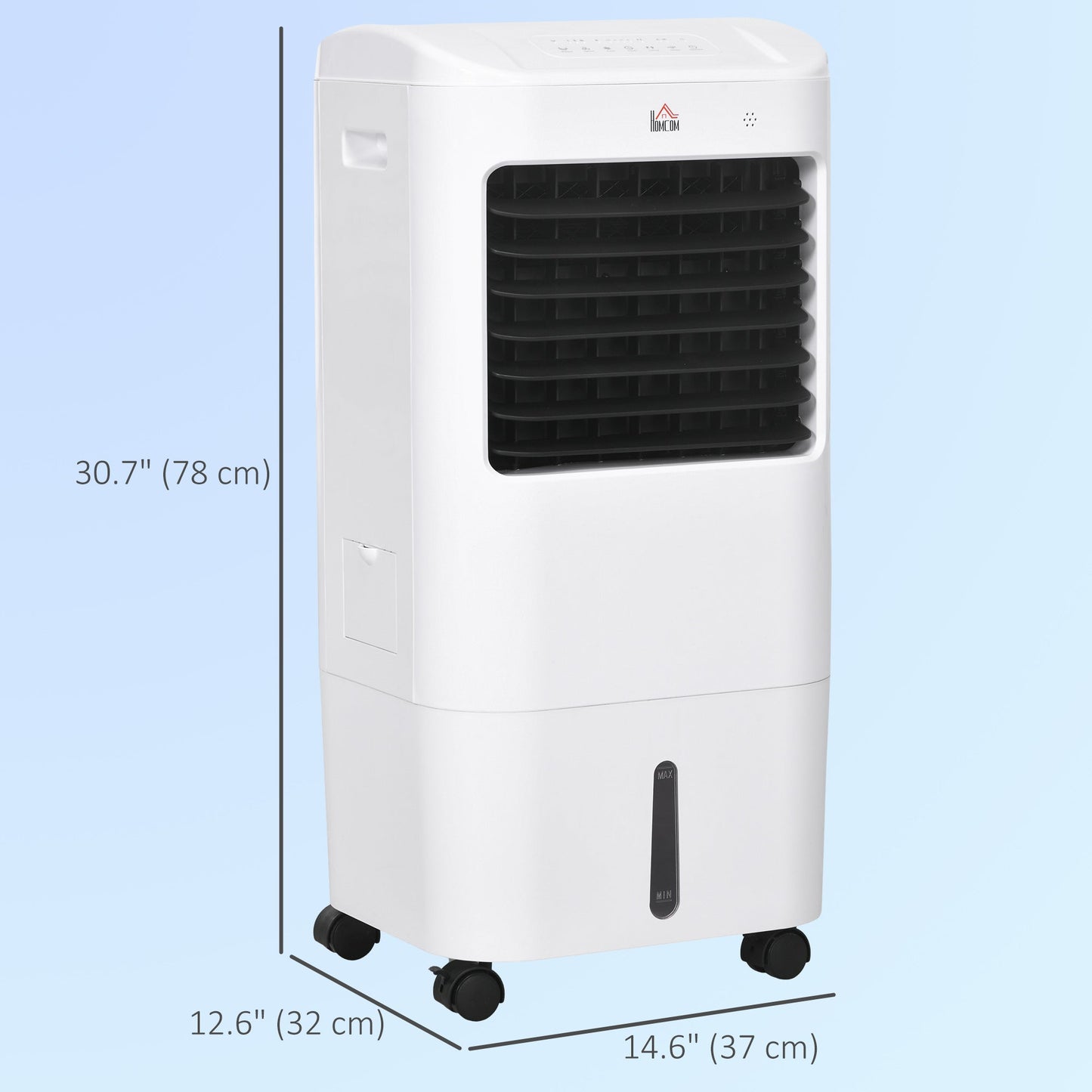 Evaporative Air Cooler, 3-In-1 Ice Cooling Fan with Remote, White