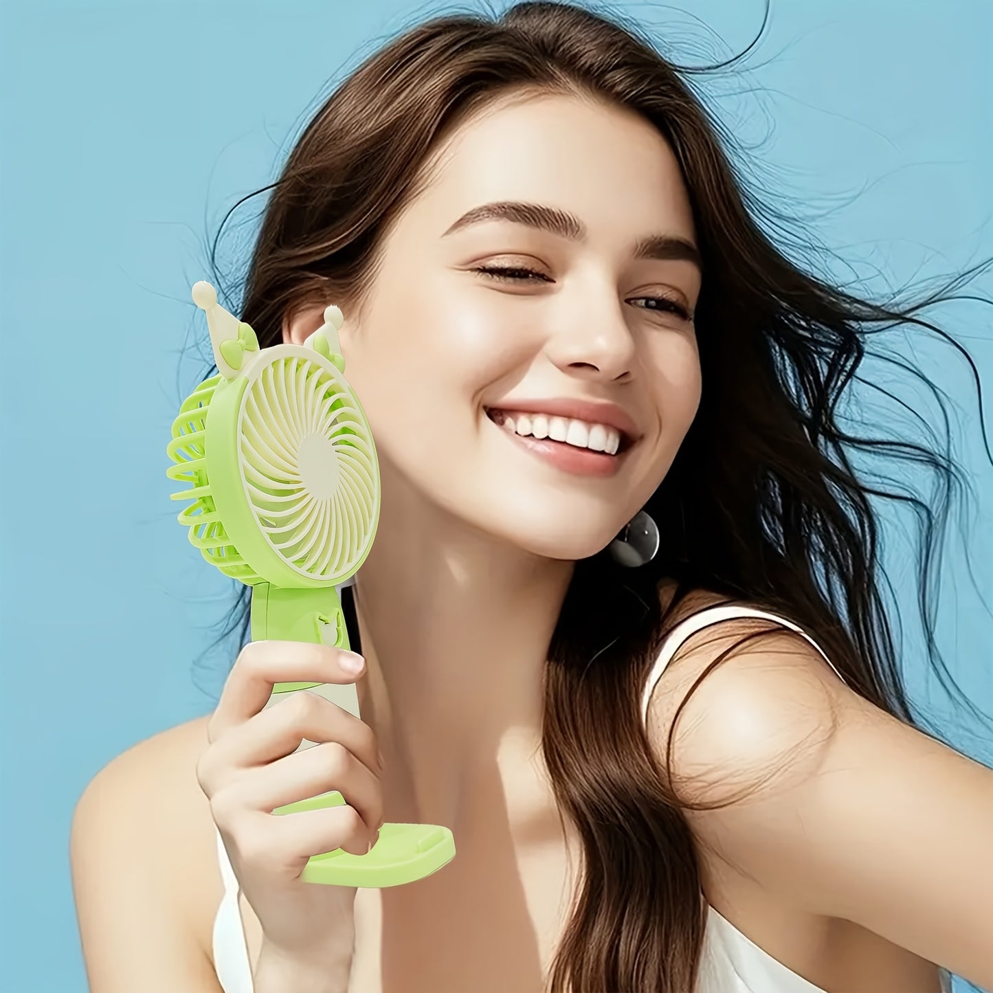 1 New Mini USB Rechargeable Handheld Portable Fan, 3-Speed Adjustable High Wind, Stylish Design, Ultra-Quiet, Suitable for Office, Outdoor, Travel, and Camping, Perfect Gift Choice and Best Companion for Summer Travel