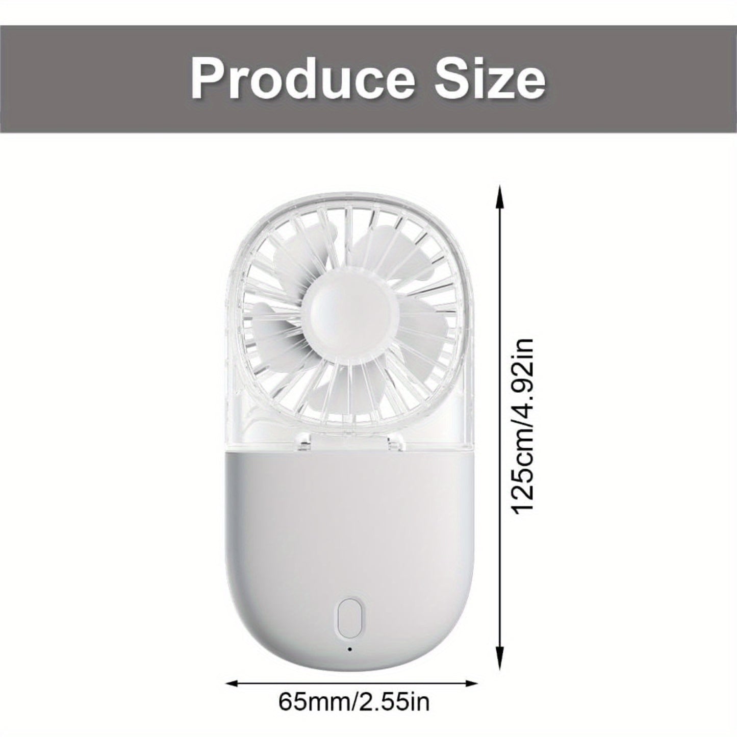 Portable Neck Fan - 5-Speed Folding Handheld & Desk Fan, USB-C Rechargeable 1200mAh, Lightweight Quiet Operation for Travel, Camping, Office, Indoor/Outdoor Use - Summer Essentials, Outdoor Cooling, Transparent Design, Brushless Dc Motor