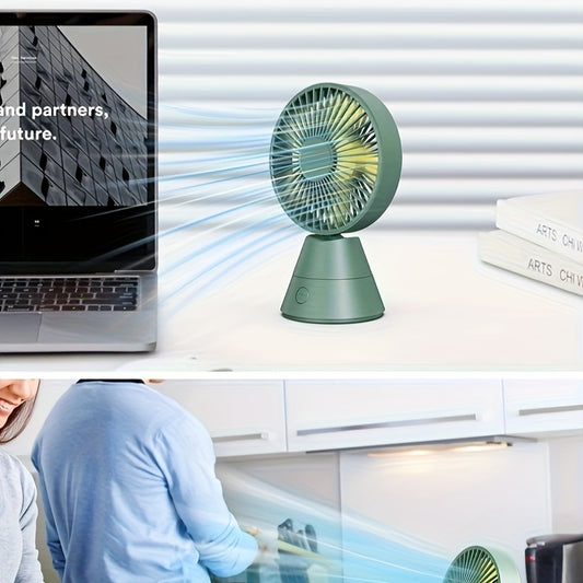A Desktop Fan. Portable Fan Stand Fan. Portable Fan. USB Charging Is Available, And The Bedroom Fan Is Silent. Suitable For Desks, Camping Trips, Family Offices, Bedrooms, Dormitories, Indoor And Outdoor Summer Gifts, Black/green/blue