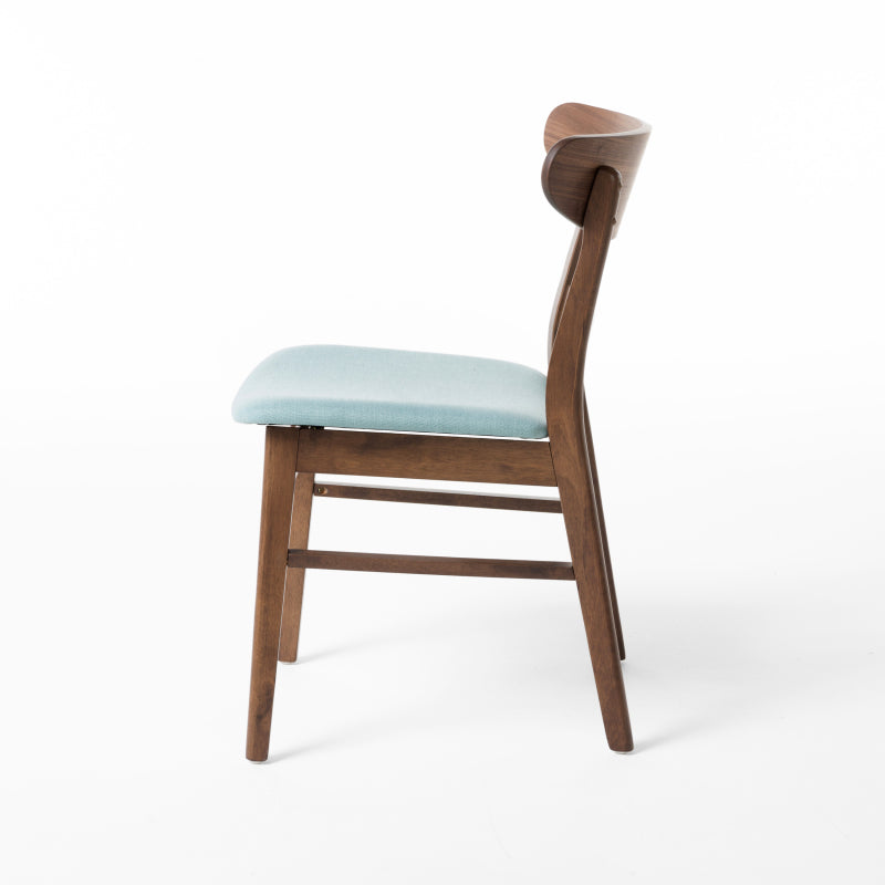2 Pieces Dining Chairs, Solid Wood, Mint