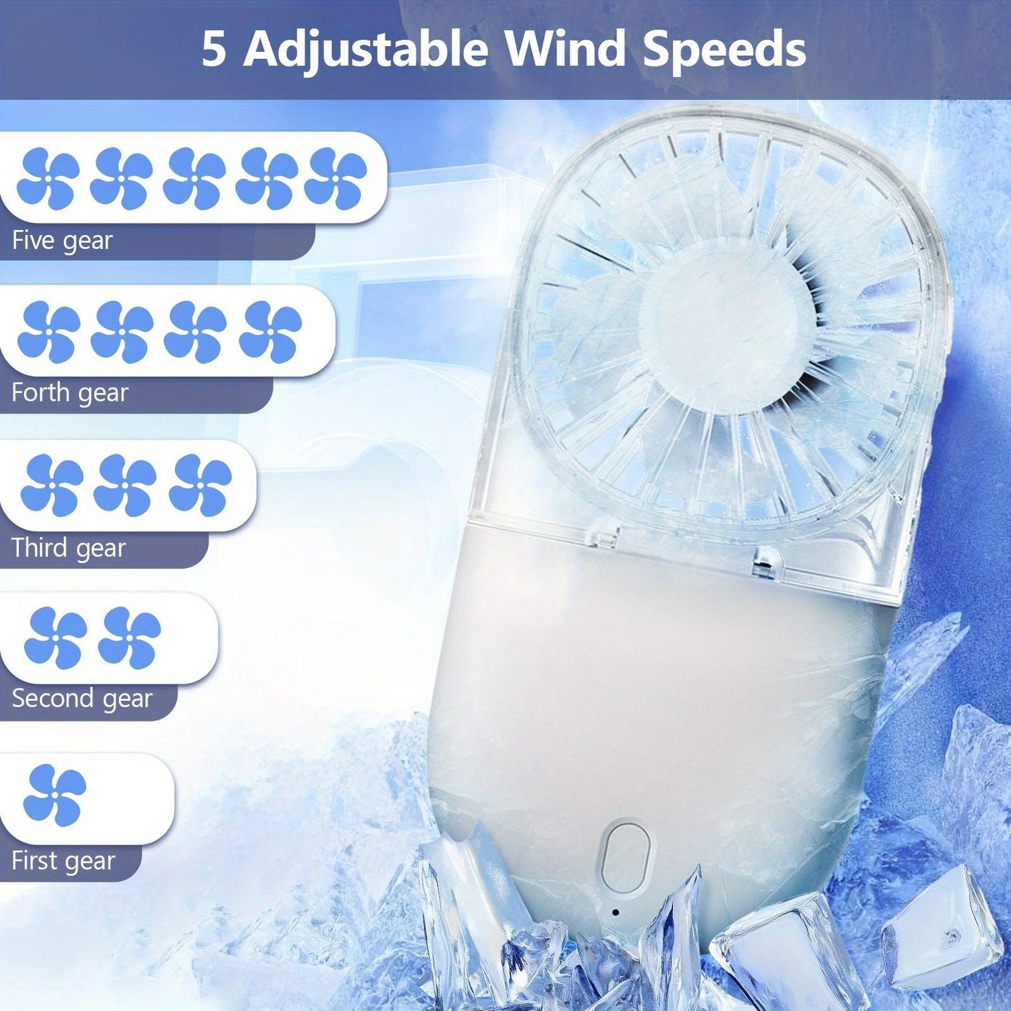 Neck coolerneck Fan with Lanyard - 5 Speed Settings, USB Rechargeable 1200mAh Battery, Ajust the angle 0-180°, Lightweight & Compact Design for Outdoor, Camping, Dorm, Office, and Travel - Portable Outdoor hanging eyelash fan, air conditioners fan